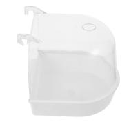 TOYANDONA Bain pour Oiseaux Transparent pour Cage Bac de Bain pour Perroquets et Petits Oiseaux Facile à Nettoyer Matériaux Design Visible Accessoire pour Intérieur