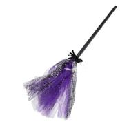 TOYANDONA Balai de pour Cosplay Halloween Accessoire et Pratique pour Fêtes Halloween Design à Deux Sections
