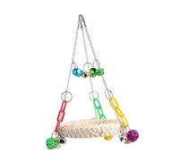 TOYANDONA balançoire Perroquet Cage Oiseaux Cage à Oiseaux Cage pour Perruche perroquets Mordre Jouets pour Oiseaux balançoires de Perroquet à mâcher Perroquet Collant Colorful