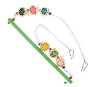 TOYANDONA Balançoire pour Oiseau Colorée Suspendu pour Perroquet Aire de Jeux Stable et Résistante pour Perruche et Oiseaux Cage