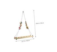 TOYANDONA Balançoire pour Oiseaux avec Échelle Poulet de Perchoir Suspendu pour Poules Perroquets et Oiseaux Aire de Jeu Sécurisée pour Grimper et