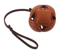 TOYANDONA Balle à Mâcher pour Chien Marron Foncé Interactif Résistant pour Dressage Balle de Jeu pour Chiots et Grands Chiens Adaptée Intérieur et Extérieur Jouets à Mâcher