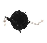 TOYANDONA Balle d'alimentation Lente pour Chevaux en Tissu Noir Mécanisme Récompense Carotte, Interactif pour Box et Séances D'entraînement Équines