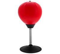 TOYANDONA Balle de Boxe de Table avec Ventouse, Cuir PU et Acier Inoxydable, Améliore la Coordination Main-œil, pour Garçons, Filles et Adultes à Utiliser Bureau