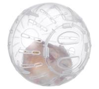 TOYANDONA Balle d'exercice Légère pour Hamster et Hérisson, de 10 CM en Plastique Blanc, Balle pour Cage, pour Lutter Le Stress et L’Ennui des Petits Animaux