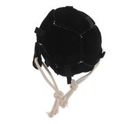 TOYANDONA Balle Interactive pour Chevaux Mécanisme Distributeur de Carottes, Tissu Résistant Noir, pour L'enrichissement en Écurie et Pâturage