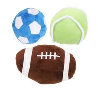 TOYANDONA Balle Peluche pour Chien Jouet De Sport Intérieur Balles Entraînement pour Chiots Ballon De Football Souples De Jouet pour Animaux De Compagnie