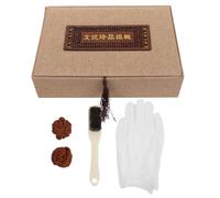 TOYANDONA Balles de Massage en Noix, Boules Chinoises Texturées, Lot de | Boîte de Rangement Incluse, Brosse de Nettoyage Fournie, Couleur Assortie