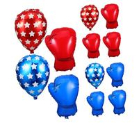 TOYANDONA Ballons de Fête Boxe 12 Pcs Ballons Gonflables de Boxe Rouges et Bleus en Pvc Résistant Décoration Anniversaire Thème Lutte Garçon pour Fête Intérieure et Extérieure
