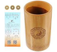 TOYANDONA Bamboo Divination Prop Compact Coins Set for Chinese Fortune Telling and Divination Games with Smooth Surface