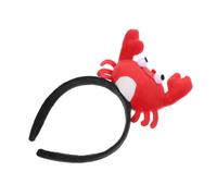 TOYANDONA Bandeau Cheveux Crabe Décoratif avec Poupée Mignonne Accessoire Cosplay Amusant pour Garçon Fille Maintien Antidérapant pour Fêtes Halloween Noël