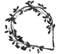 TOYANDONA Bandeau en Cristal Noir Orné de Pierres Brillantes pour Femmes - Accessoire Coiffure Léger et Élégant - Serrage-Tête Mode pour Mariage Fêtes et Occasions Spéciales