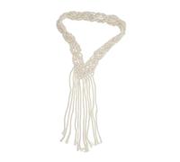 TOYANDONA Bandeau en Macramé Tressé en Coton Accessoire de Coiffure Bohème pour Mariage et Voyage Bandeau Tissé Nordique Fait Main Léger et Confortable pour Femme