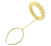 TOYANDONA Bandeau Halo d'Ange Doré 1 Pièce Accessoire de Costume d'Ange pour Cosplay Serrage-Tête Léger et Confortable Fête Déguisement Halloween et Noël