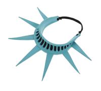 TOYANDONA Bandeau Statue Liberté à Pointes Pour Femme Couronne Gonflable En Plastique Torche Légère Accessoire Patriotique Fête Costumée Halloween Fête Nationale