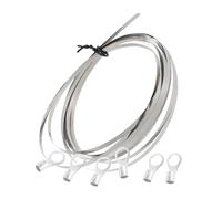 TOYANDONA Bandes Chauffantes pour Scelleuse Manuelle 3 Mm X 3 M, Kit Réparation 6 Clips, Élément Chauffant Plat Compatible Machine Emballage sous Vide Usage Domestique et Professionnel