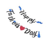 TOYANDONA Bannière à Paillettes Happy Father's Day pour Fête des Pères, Guirlande Décorative 1 Pièce, Déco Murale Rose Pastel, Accessoire Photo Intérieur et Extérieur, Ambiance Anniversaire