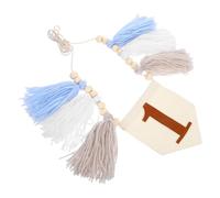 TOYANDONA Bannière Boho Chaise Haute Anniversaire Fille Décoration Fête avec Perles Bois et Pompons Laine Installation Facile pour Souvenir Unique