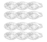 TOYANDONA Barquettes Jetables en Aluminium Forme Coquille de Mer, 100 Pièces, Mini Plats à Huîtres pour Cuisson Rapide au Barbecue, Pâtisserie et Service Élégant