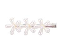 TOYANDONA Barrette Fleur Tournesol Argentée Perles Petite Pince à Cheveux Asiatique Accessoire Décoratif Léger et Polyvalent pour Coiffure D’Été et Mariage Clip à Cheveux Femme et Fille