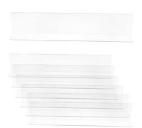 TOYANDONA Barrière De Blocage Transparente pour Cage Petit Animal 8 Pièces 35x7 Cm Accessoire Protecteur pour Hamster Et Petits Rongeurs Sécurité en Milieu Fermé