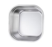 TOYANDONA Bassine Vaisselle Carrée Inoxydable Capacité Importante Multifonction pour Évier Cuisine Lavage Légumes Fruits Mélange Cuisson