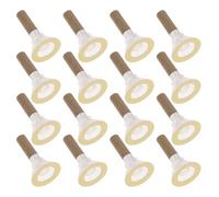 TOYANDONA Bâtonnets de Moxibustion Traditionnels 100 Pcs, Bâtonnets de Moxa Coniques Épais 10 X 37 Mm, Base Adhésive Blanche, Moxa Naturel pour Massage et Stimulation Circulatoire, Usage