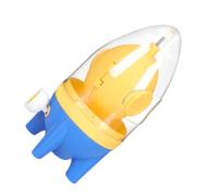 TOYANDONA Batteur à Œufs Manuel Portable en Abs Jaune avec Cordon de Traction, Outil de Mélange à Œufs pour Cuisine Domestique