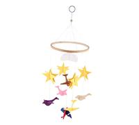 TOYANDONA Berceau Suspendu Avec Carillon Éolien Breloque Et Ornement Exquis Forme De Pendentif Décoration Suspendue Pour Chambre Garçon Fille