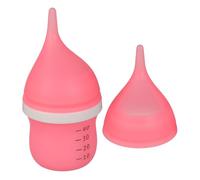 TOYANDONA Biberon pour Chatons et Chiots 11,5 CM en Plastique Alimentaire Rose Tétine en Silicone Souple, Distributeur de Lait Anti-Coliques pour Alimentation -Nés, Facile à Nettoyer, Usage