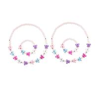 TOYANDONA Bijoux En Perles Insectes Pour Fille Ensemble 4 Pièces Couleurs Simples Mode Accessoires De Fête Anniversaire Plage Et Usage Quotidien