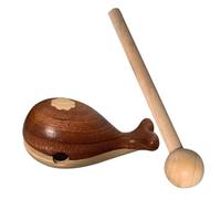 TOYANDONA Bloc de Percussion Bois avec Design Baleine Musical et Ornement Suspendu Voiture Décoration Intérieure Polyvalente pour Bureau et Tableau de Bord