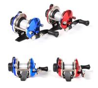 TOYANDONA Bobineur de Ligne de Pêche Bleu en Abs et Fer 0.28mm/50m Léger Force de Serrage Ajustable pour Pêche Facile et Pratique