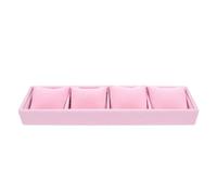 TOYANDONA Boîte à Bijoux Rose en Bois, Présentoir Montre-Bracelet Compact | Doublure en Flanelle, Design Portable et Multifonctionnel, Usage Maison ou Voyage, pour Hommes et Femmes