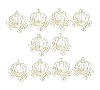 TOYANDONA Boîte à Bonbons en Métal de Carrosse Citrouille Lot de 10 Pièces Boîte de Rangement Résistante à la Corrosion Décoration de Fête et Cortège Nuptial pour Mariage et Événements