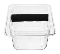 TOYANDONA Boîte à Café Expresso Transparente Petite Taille en Acrylique Bac Récupérateur de Résidus de Café Usagé pour Maison et Usage Professionnel Récipient Pratique et Compact