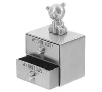 TOYANDONA Boîte à Dents de Lait en Métal Vintage pour Bébé, Petite Boîte à Souvenirs Compacte, Coffret de Conservation pour Cheveux et Dents Fœtales, Décorative et Portable, Présent