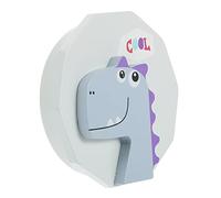 TOYANDONA Boîte à Dents Pour Garçon Fille Bois Contenant Les Dents De Lait Et Souvenirs De Garçon Fille Design Dinosaure Amusant Boîte De Rangement Pour Souvenirs Enfance