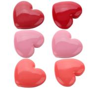 TOYANDONA Boîte à Fards à Paupières de Cœur 8 Pièces Miroir Contenants Rechargeables pour Rouge à Lèvres et Crème Lot de 2 Rose 2 Rouge Vif 2 Rose Doré 2 Corail - pour Voyage et