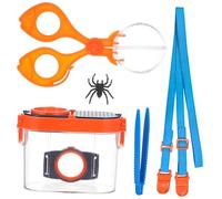 TOYANDONA Boîte à Insectes avec Loupe pour Conteneur Observation Transparent et Portable Sangle pour Plein Air et Expériences Scolaires