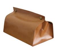 TOYANDONA Boîte à Mouchoirs Multifonction en Cuir Pu Marron, Porte-serviettes Portable et Rechargeable pour Maison, Bureau, Voiture - Distributeur de Mouchoirs Design Nordique, Surface