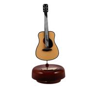 TOYANDONA Boîte à Musique à Remontoir Vintage de Guitare, Boîte à Musique de Table Décorative Rotative, Présent D’Anniversaire Original pour Décoration Intérieure, Mélodies Classiques