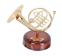 TOYANDONA Boîte à Musique Décorative Ronde Trompette en Plastique, Ornement De Bureau Artistique, Décoration Intérieure Compacte pour Maison Et Bureau