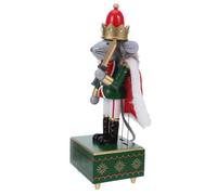 TOYANDONA Boîte à Musique Style Vintage en Bois Casse-Noisette, à Remontoir | Centre de Table de Noël, Secret Santa, Décor Festif pour Anniversaire et Fêtes