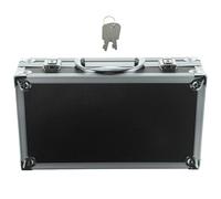 TOYANDONA Boîte à Outils Multifonction avec Couvercle Verrouillable en Alliage D'aluminium Noir, Légère et Robuste avec Mousse Epe Rangement Sécurisé pour Bureau et Écoles