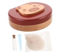 TOYANDONA Boîte à Souvenirs Pour Dents De Lait Rangement Pour Cheveux Fœtaux Coffre à Dents Naturel Stockage De Mémoriaux Garçon Fille