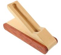 TOYANDONA Boîte à Stylos en Bois Angulaire, Organisateur Vide pour Bureau | Style Rétro , Couvercle Stable et Surface sans Rayures, pour Pros et Collectionneurs