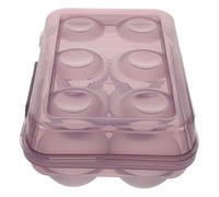 TOYANDONA Boîte à Œufs Portable 6 Compartiments Transparente en PP Résistante aux Chocs Anti-Casse et Plate pour Camping Pique-Niques et Conservation au Réfrigérateur Réutilisable