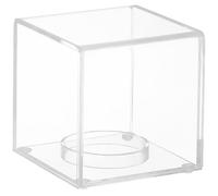 TOYANDONA Boîte Carrée en Acrylique Transparente pour Présentation et Rangement de Balles de Baseball, Petite Caisse Multifonction pour Collectionneurs et Espace Bureau