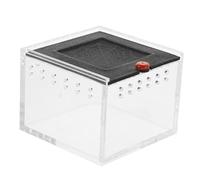 TOYANDONA Boîte d'alimentation Transparente pour Reptiles Conteneur en Acrylique Ventilation Étui de Visualisation pour Araignées et Lézards Terrarium Pratique pour Animaux de Compagnie